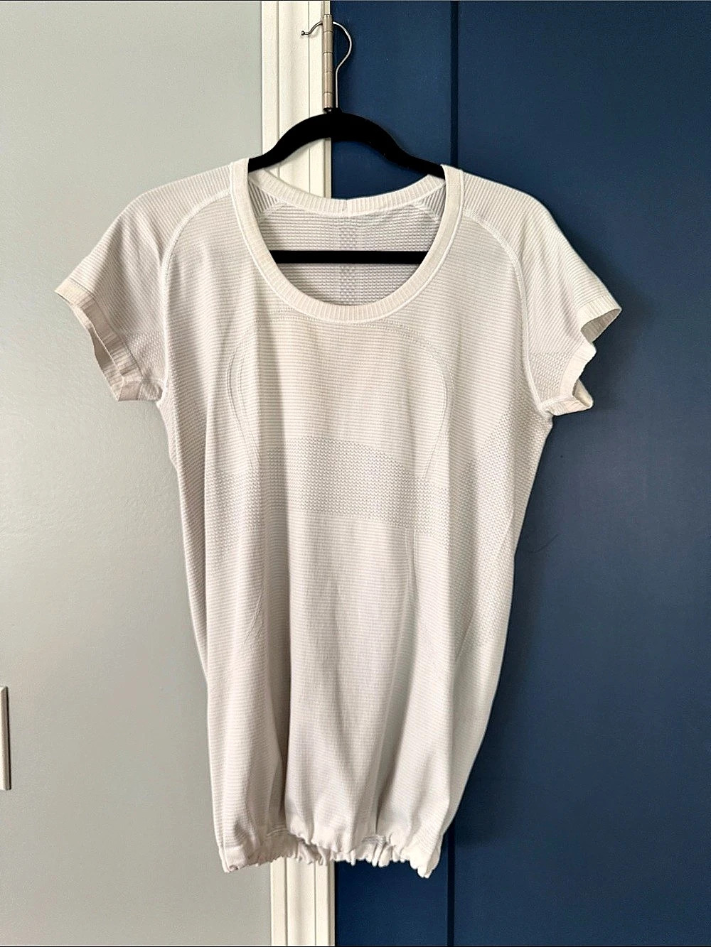lululemon Sculpt swiftly t Cinched Short-Sleeve Shirt off White